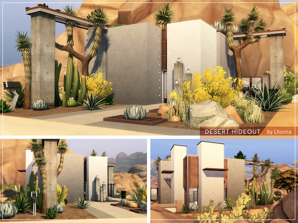 Sims 4 Desert Hideout Microhouse by Lhonna at TSR