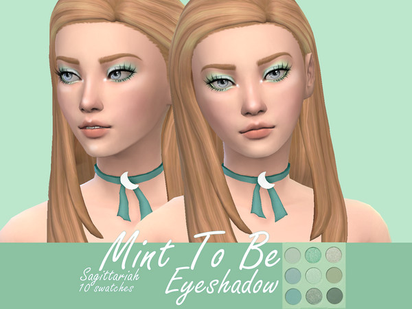 Sims 4 Mint To Be Eyeshadow by Sagittariah at TSR