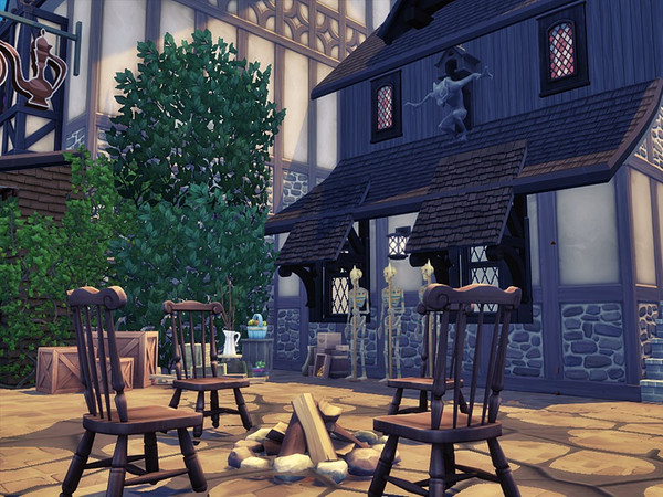 Sims 4 STACH Restaurant by marychabb at TSR