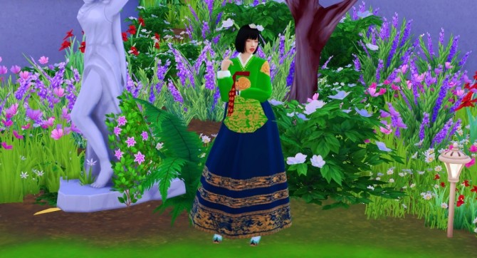 Sims 4 Korean Hanbok Set at Mochachiii