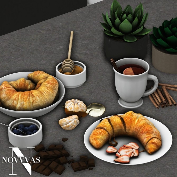 Sims 4 GOOD MORNING BREAKFAST Clutter at Novvvas