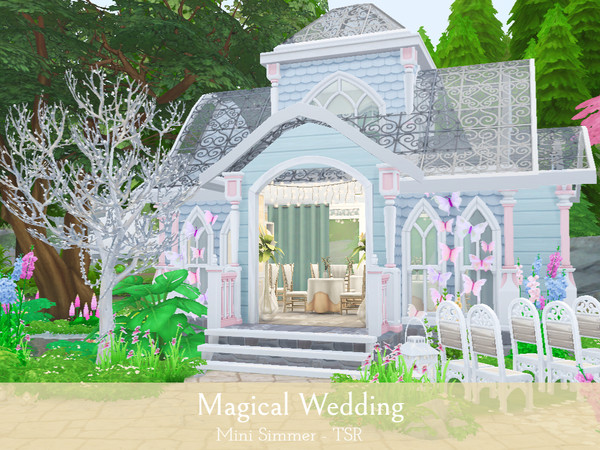 Sims 4 Magical Wedding venue by Mini Simmer at TSR