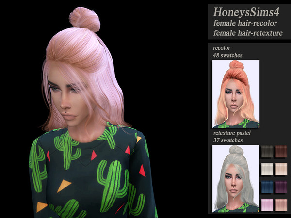 Sims 4 Female hair recolor retexture Wings ON0910 by HoneysSims4 at TSR
