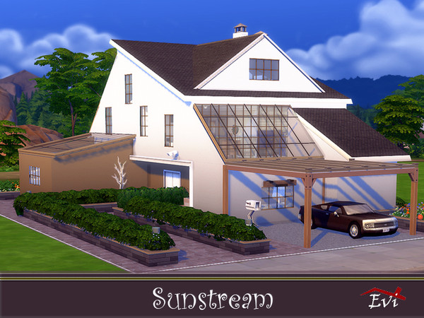 Sims 4 Sunstream house by evi at TSR
