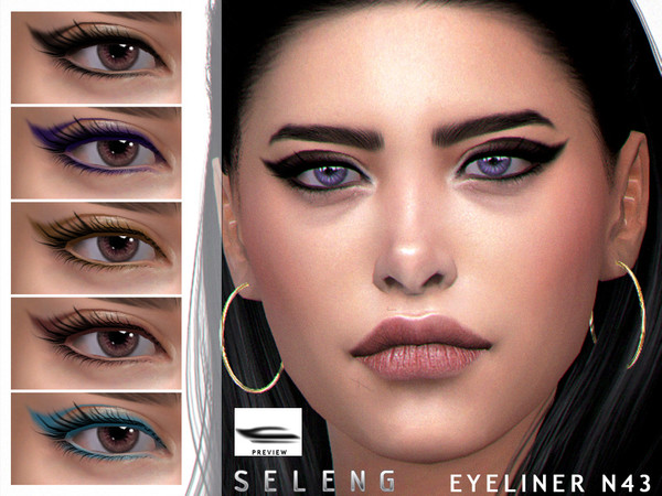 Sims 4 Eyeliner N43 by Seleng at TSR