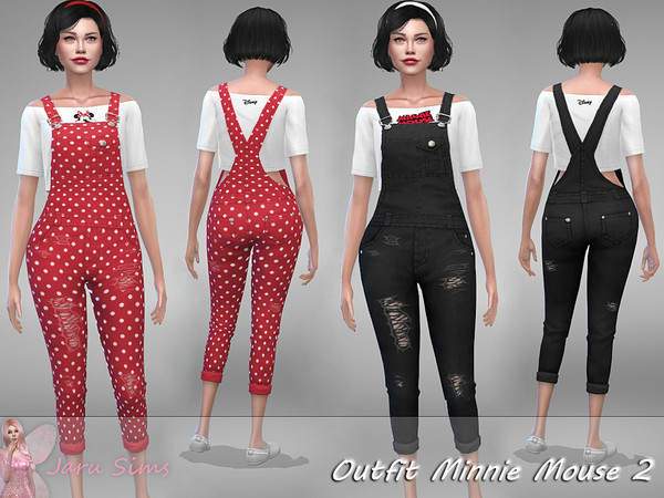 Sims 4 Outfit Minnie Mouse 2 by Jaru Sims at TSR