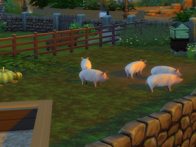 Sims 4 Norvik pig farm at KyriaT’s Sims 4 World