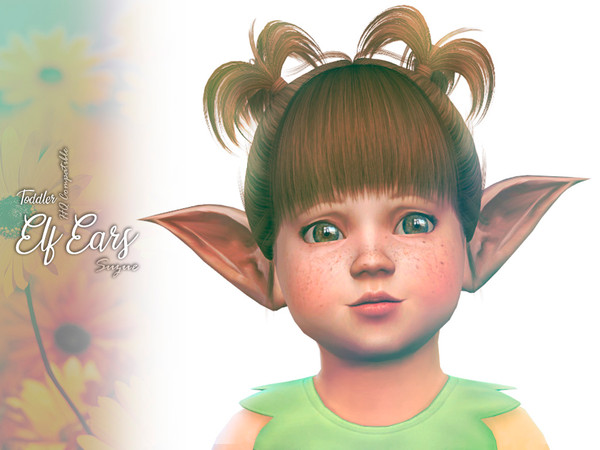 Sims 4 Toddler Elf Ears 2 by Suzue at TSR