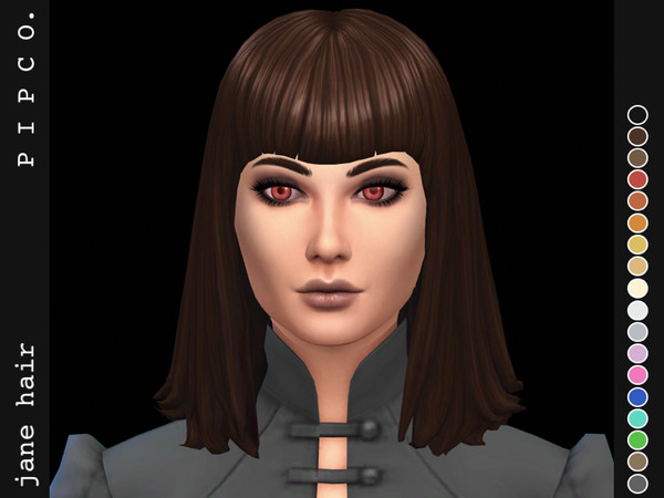 Sims 4 Jane hair by Pipco at TSR