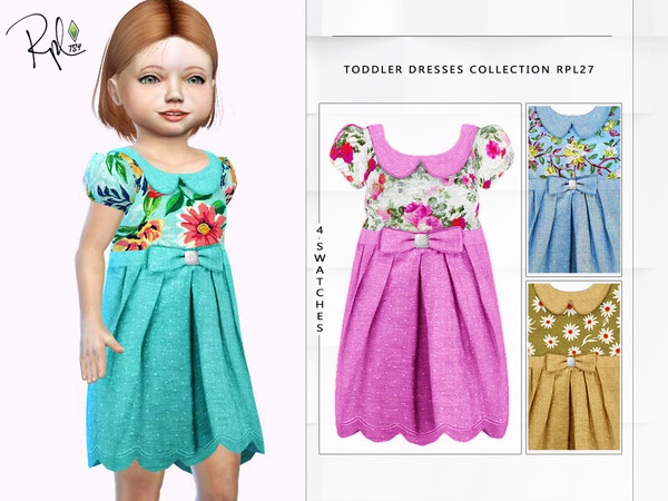 Toddler Dresses Collection Rpl27 By Robertaplobo At Tsr Sims 4 Updates