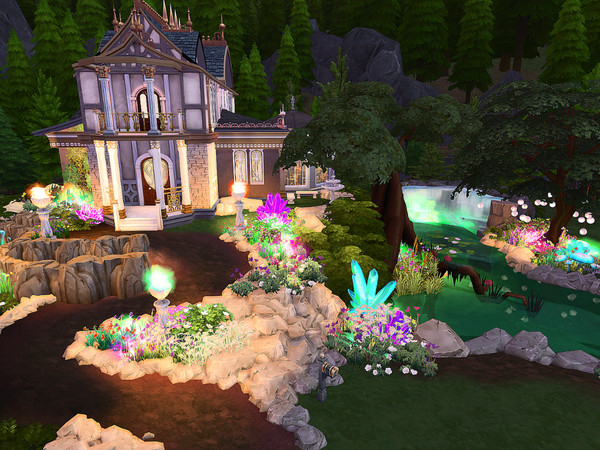 Sims 4 Realm of Magic Home by Sarina Sims at TSR