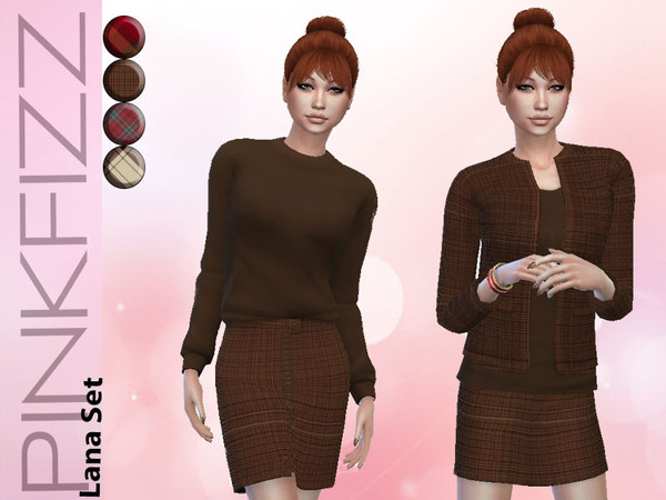 Sims 4 Lana Set by Pinkfizzzzz at TSR