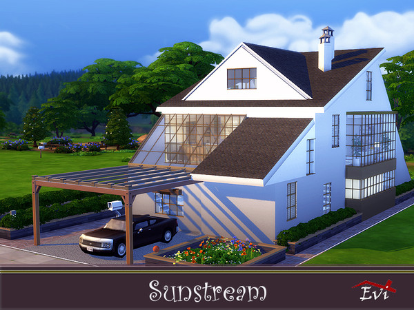 Sims 4 Sunstream house by evi at TSR