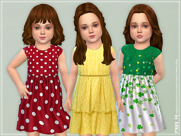 Sims 4 Toddler Dresses Collection P121 by lillka at TSR