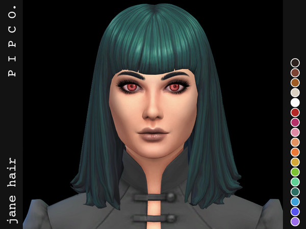 Sims 4 Jane hair by Pipco at TSR