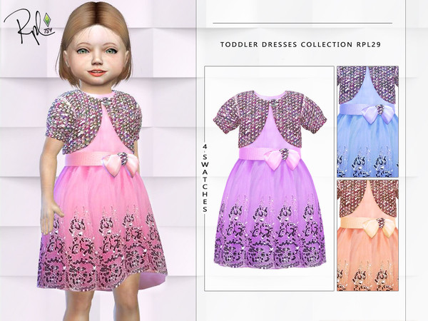 Sims 4 Toddler Dresses Collection RPL29 by RobertaPLobo at TSR
