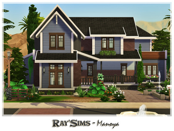 Sims 4 Manoya house by Ray Sims at TSR