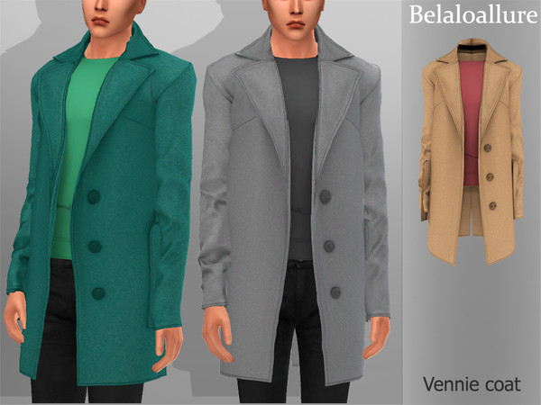 Sims 4 BelaloallureVennie coat by belal1997 at TSR