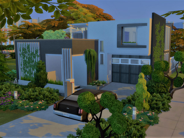 Sims 4 Noteworthy Modern House by Alibrandi at TSR