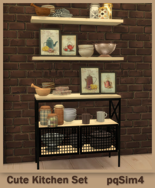 Sims 4 Cute Kitchen Set at pqSims4