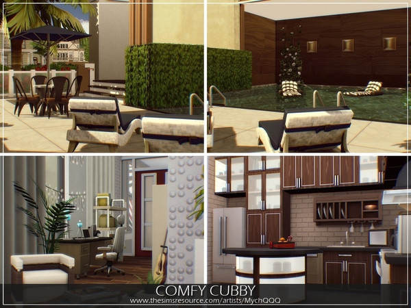 Sims 4 Comfy Cubby house by MychQQQ at TSR