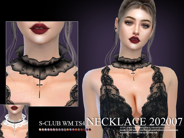 Sims 4 Necklace 202007 by S Club WM at TSR