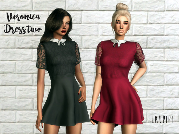 Sims 4 Veronica Dress two by laupipi at TSR