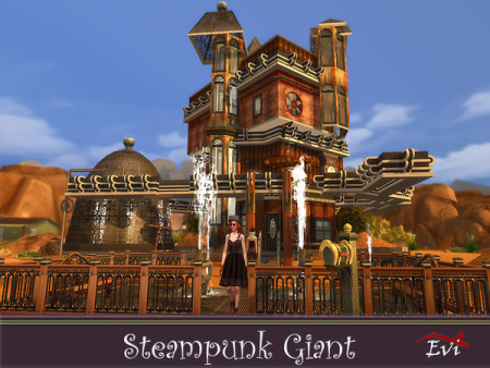 Steampunk Giant family house by evi at TSR