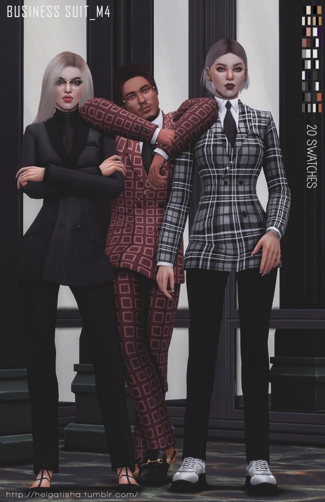 Sims 4 Business suit at Helga Tisha