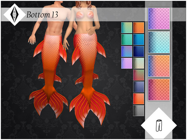 Sims 4 Base Game Compatible mermaid tail by AleNikSimmer at TSR