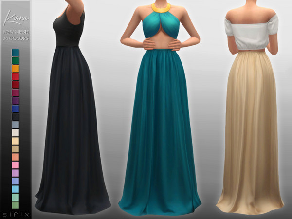 Sims 4 Kara Skirt by Sifix at TSR