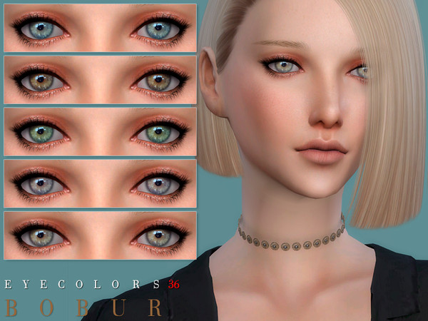 Sims 4 Eyecolors 36 by Bobur3 at TSR