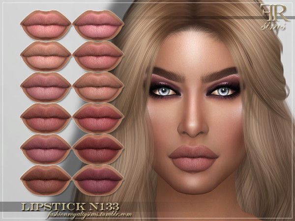Sims 4 FRS Lipstick N133 by FashionRoyaltySims at TSR