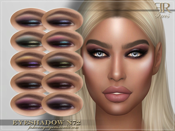 Sims 4 FRS Eyeshadow N72 by FashionRoyaltySims at TSR