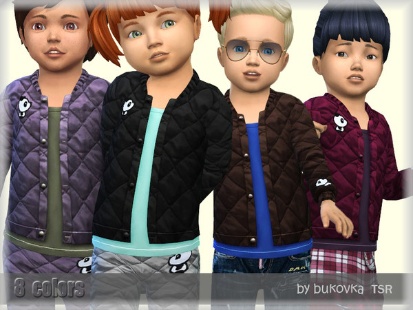 Sims 4 Quilted Jacket for babies by bukovka at    select a Sites   