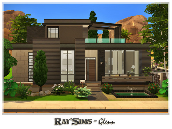 Sims 4 Glenn house by Ray Sims at TSR