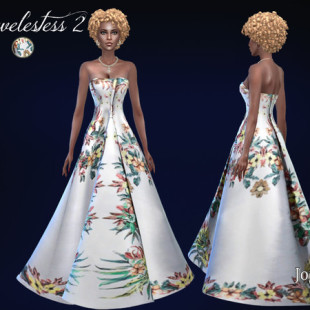 Frozen Dress by lillka at TSR » Sims 4 Updates