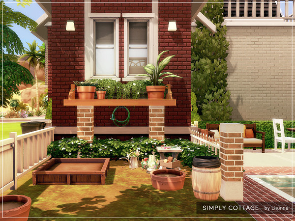 Sims 4 Simply Cottage by Lhonna at TSR