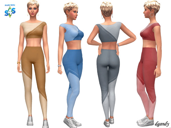 Sims 4 Athletic Outfit 20200115 by dgandy at TSR