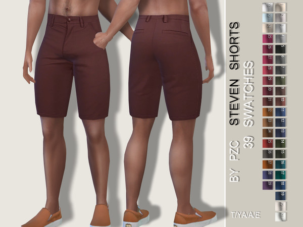 Sims 4 Steven Shorts by Pinkzombiecupcakes at TSR