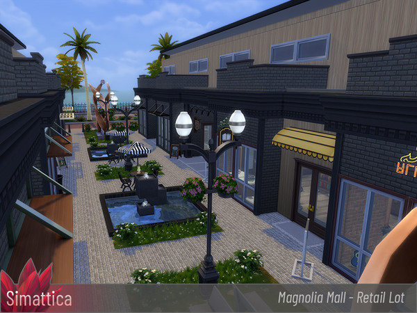 Sims 4 Magnolia Shopping Mall by Simattica at TSR