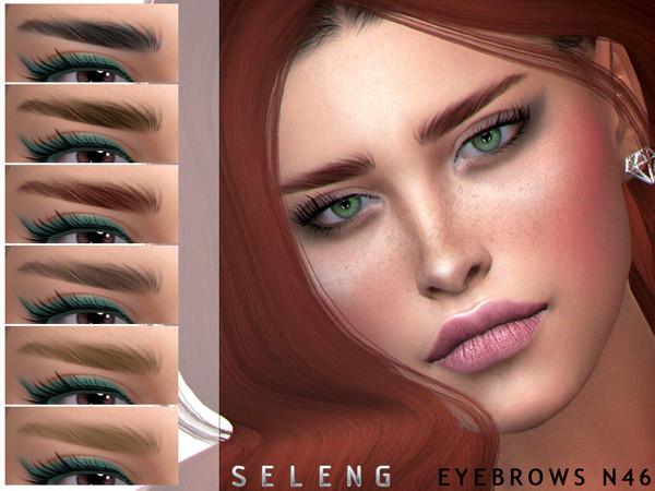 Sims 4 Eyebrows N46 by Seleng at TSR