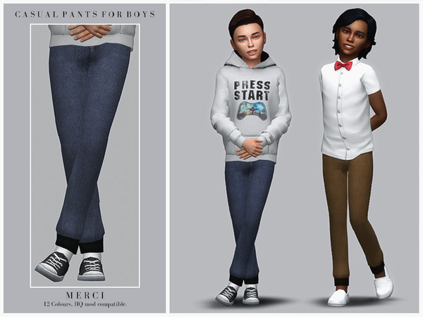 Sims 4 Casual Pants for Boys by Merci at TSR