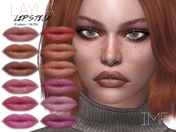 Sims 4 IMF Layla Lipstick N.234 by IzzieMcFire at TSR