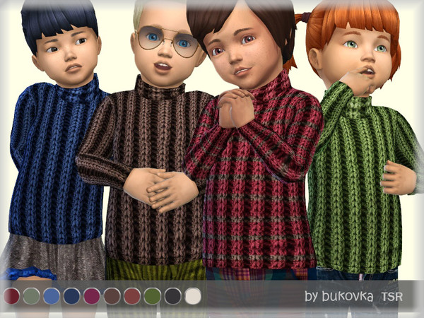 Sims 4 Sweater Golf m/f by bukovka at TSR