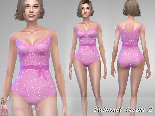 Sims 4 Swimsuit Carola 2 by Jaru Sims at TSR