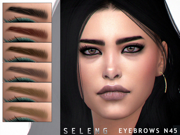 Sims 4 Eyebrows N45 by Seleng at TSR