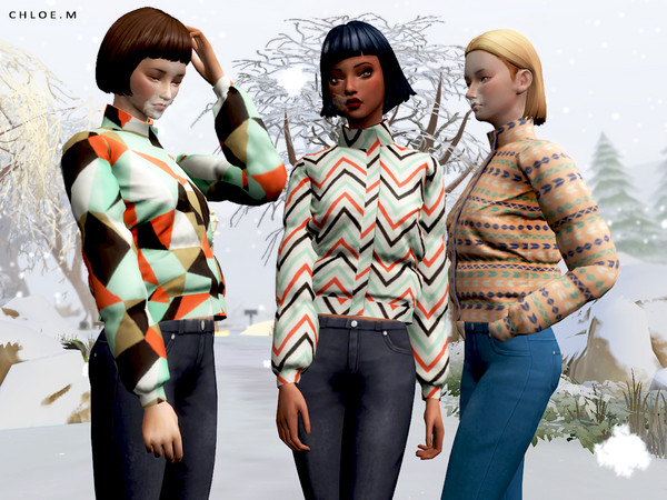 Sims 4 Down Jacket 2 by ChloeMMM at TSR