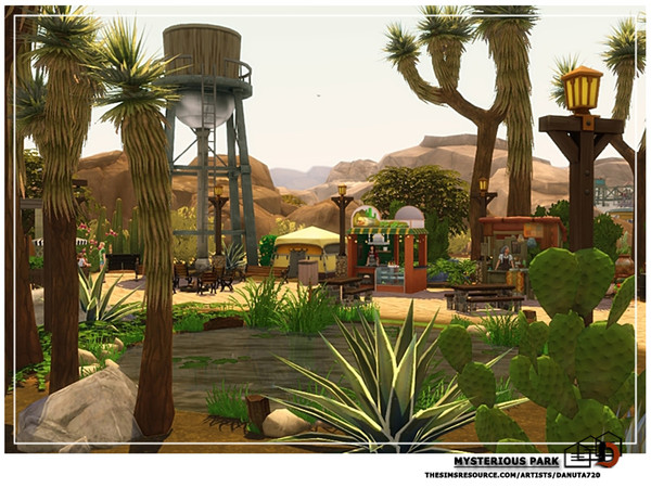 Sims 4 Mysterious park by Danuta720 at TSR