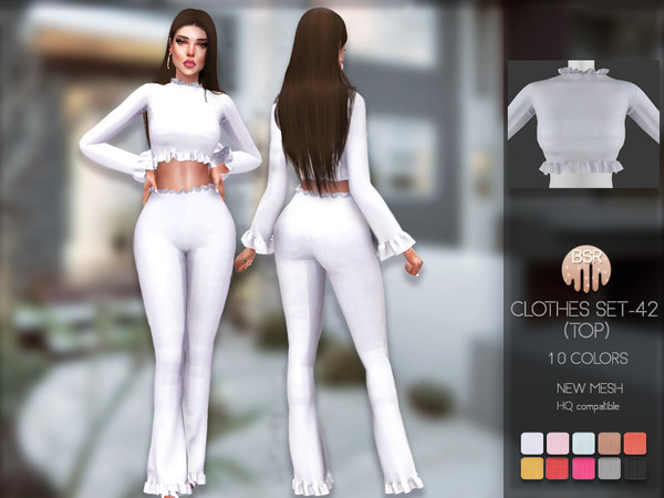 Sims 4 Clothes SET 42 TOP BD171 by busra tr at TSR
